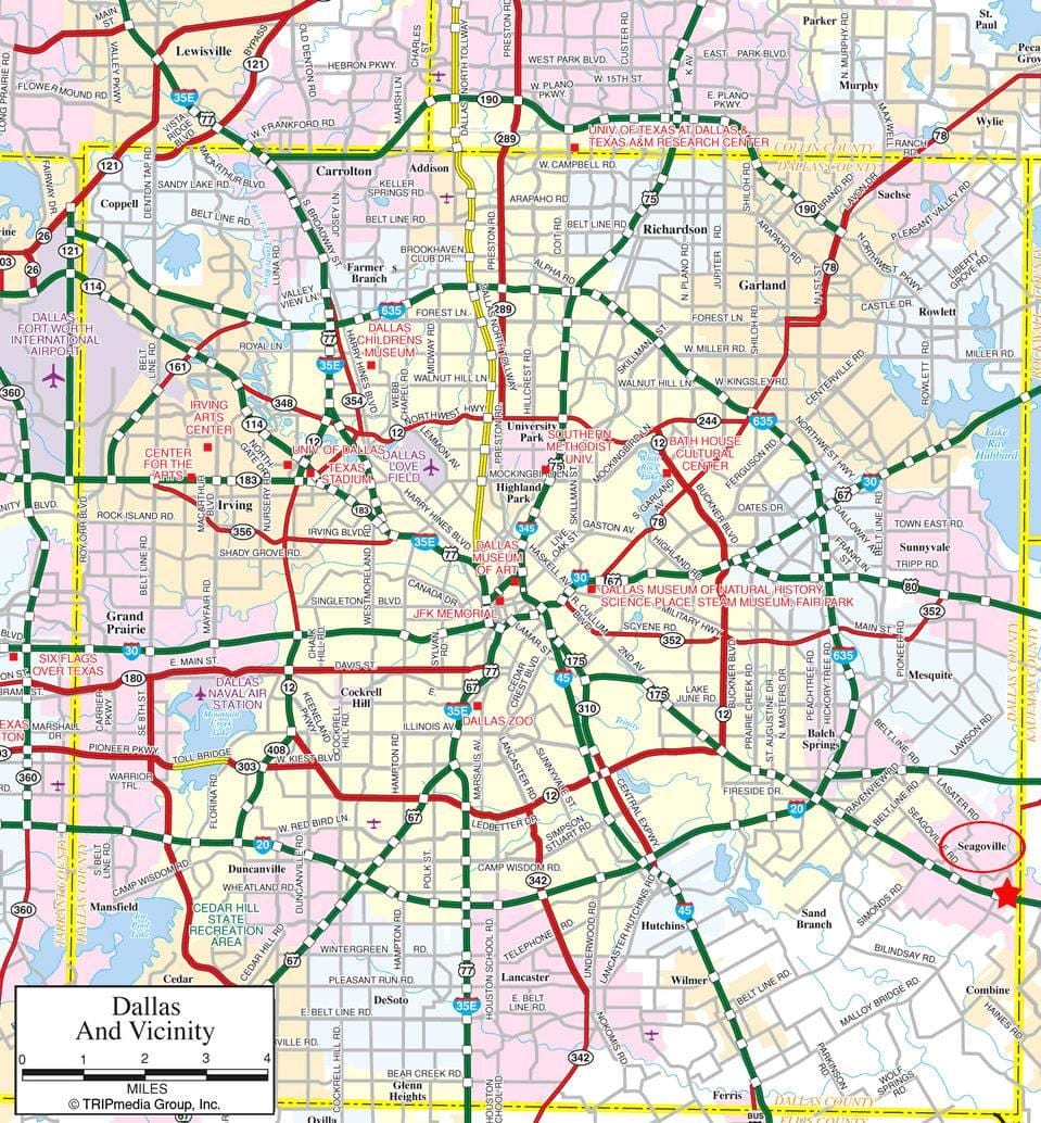 kart Dallas Ətrafında