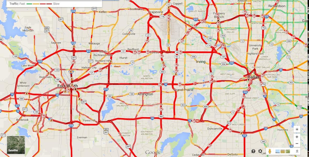 kart Dallas hərəkət