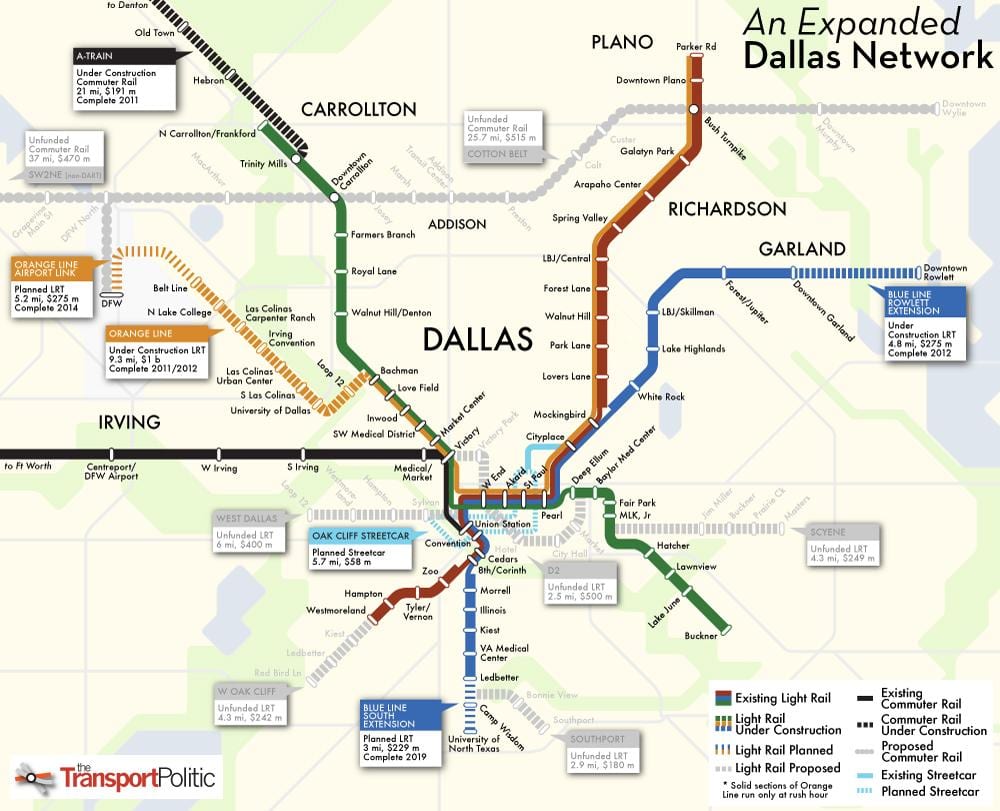 kart Dallas metro