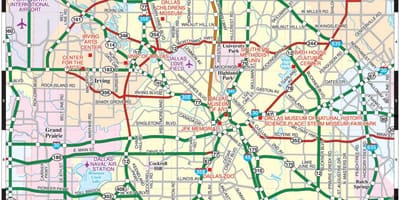 Yaşadığım Dallas xəritə